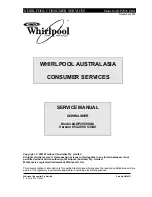 Предварительный просмотр 1 страницы Whirlpool 6ADP2956 IXM - SERVICE Service Manual