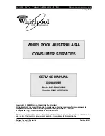 Whirlpool 6ADP905/3 WH Service Manual предпросмотр