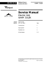 Preview for 1 page of Whirlpool 6AKM 331/IX Service Manual