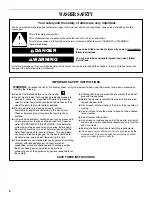 Предварительный просмотр 2 страницы Whirlpool 6ALSR7244MW3 User Instructions