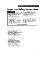 Preview for 3 page of Whirlpool 6ED20PK User And Care Manual