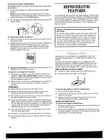 Предварительный просмотр 14 страницы Whirlpool 6ED2FHKXKQ Use And Care Manual