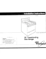 Preview for 1 page of Whirlpool 76612-00/4315709 Installation Instructions