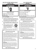 Preview for 47 page of Whirlpool 7MWED7120LC Use And Care Manual