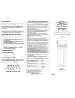 Preview for 1 page of Whirlpool 7WUC4801S0 Installation, Use & Care Manual