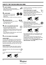 Предварительный просмотр 16 страницы Whirlpool 8003437263149 Health & Safety, Use & Care And Installation Manual