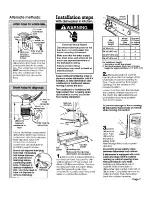 Preview for 7 page of Whirlpool 801 Series Installation Instructions Manual