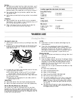 Preview for 17 page of Whirlpool 8182675 Use And Care Manual