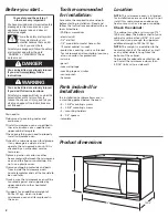 Preview for 2 page of Whirlpool 8204864/3828W5U0311 Installation Instructions