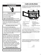 Предварительный просмотр 5 страницы Whirlpool 8205973 Use & Care Manual