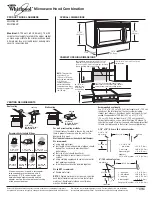 Whirlpool 8206327-D-WH Dimensions And Installation Information preview