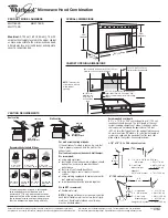 Whirlpool 8206555-D-WH Dimensions And Installation Information preview