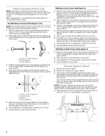 Предварительный просмотр 8 страницы Whirlpool 8206588 Installation Manual