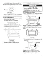 Предварительный просмотр 9 страницы Whirlpool 8206588 Installation Manual