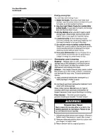 Предварительный просмотр 12 страницы Whirlpool 8300 Series Use And Care Manual