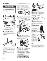 Предварительный просмотр 4 страницы Whirlpool 8315965 Installation Instructions Manual