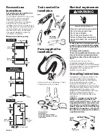 Предварительный просмотр 3 страницы Whirlpool 8316243 Installation Instructions Manual