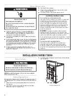 Предварительный просмотр 4 страницы Whirlpool 8316473A Installation Instructions Manual