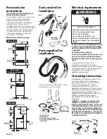 Предварительный просмотр 3 страницы Whirlpool 8524742 Installation Instructions Manual