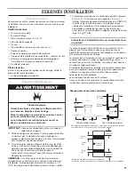 Предварительный просмотр 21 страницы Whirlpool 8528095 Installation Instructions Manual