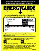 Whirlpool 8540904 Energy Manual preview