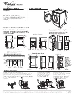 Whirlpool 8540910-D-WH Dimensions And Installation Information предпросмотр