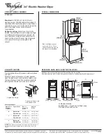 Whirlpool 8542748-D-WH Dimensions And Installation Information preview