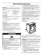 Preview for 4 page of Whirlpool 8562113 Use And Care Manual