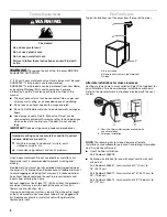 Preview for 6 page of Whirlpool 8562113 Use And Care Manual