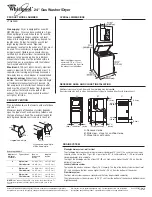 Preview for 1 page of Whirlpool 8562591-D-WH Dimensions And Installation Information