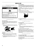 Preview for 22 page of Whirlpool 8578185 Use And Care Manual