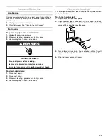 Preview for 23 page of Whirlpool 8578185 Use And Care Manual