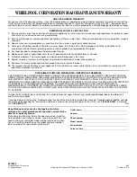 Preview for 28 page of Whirlpool 8578185 Use And Care Manual