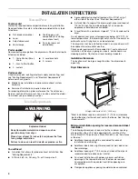 Предварительный просмотр 4 страницы Whirlpool 8578198 Use And Care Manual