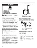 Предварительный просмотр 6 страницы Whirlpool 8578198 Use And Care Manual