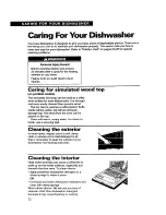 Preview for 22 page of Whirlpool 8700 Series Use And Care Manual