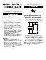 Предварительный просмотр 5 страницы Whirlpool 8ET8MTKXKT00 Use & Care Manual