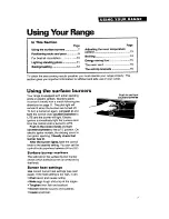 Preview for 7 page of Whirlpool 8SF302PSY Use And Care Manual