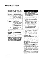 Preview for 8 page of Whirlpool 8SF302PSY Use And Care Manual