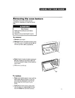 Preview for 21 page of Whirlpool 8SF302PSY Use And Care Manual