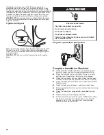 Предварительный просмотр 46 страницы Whirlpool 8TWFC6810LW Health & Safety, Use & Care And Installation Manual