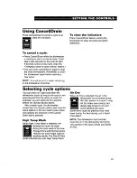 Preview for 15 page of Whirlpool 927 Series Use And Care Manual