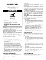 Preview for 16 page of Whirlpool 9754132 Use & Care Manual