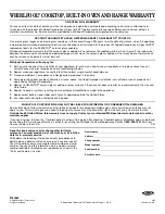 Preview for 28 page of Whirlpool 9761862 Use And Care Manual