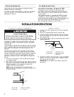 Preview for 6 page of Whirlpool 9761893A Installation Instructions Manual