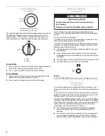 Preview for 8 page of Whirlpool 9762365 Use And Care Manual