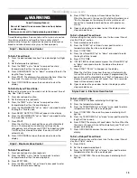 Preview for 19 page of Whirlpool 9762365 Use And Care Manual