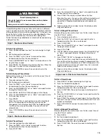 Preview for 19 page of Whirlpool 9763069 Use And Care Manual