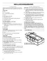 Preview for 4 page of Whirlpool 99043751B Installation Instructions And Use & Care Manual