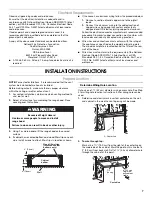 Предварительный просмотр 7 страницы Whirlpool 99044505A Installation Instructions And Use And Care Manual